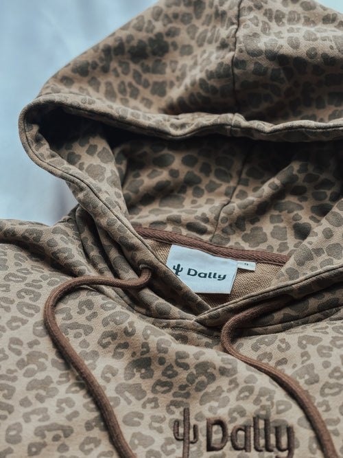 Brown Leopard Hoodie