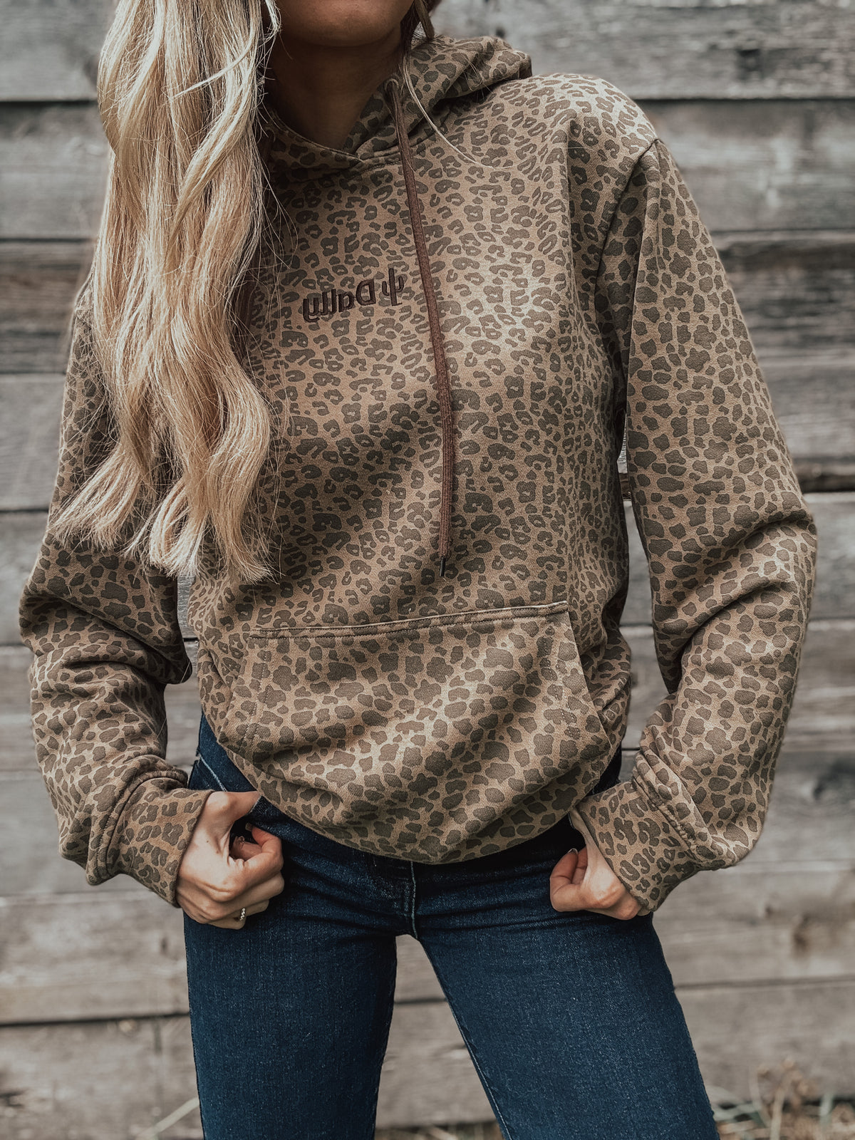 Brown Leopard Hoodie