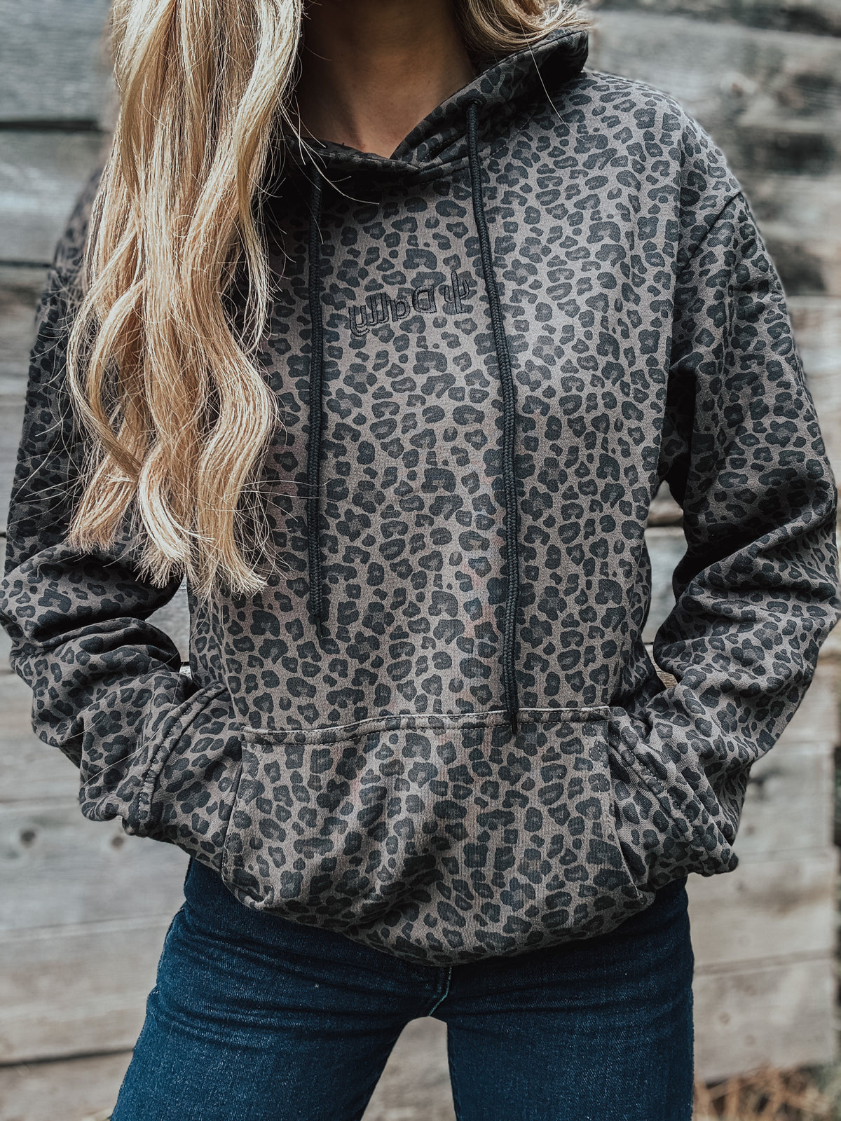 Black Leopard Hoodie